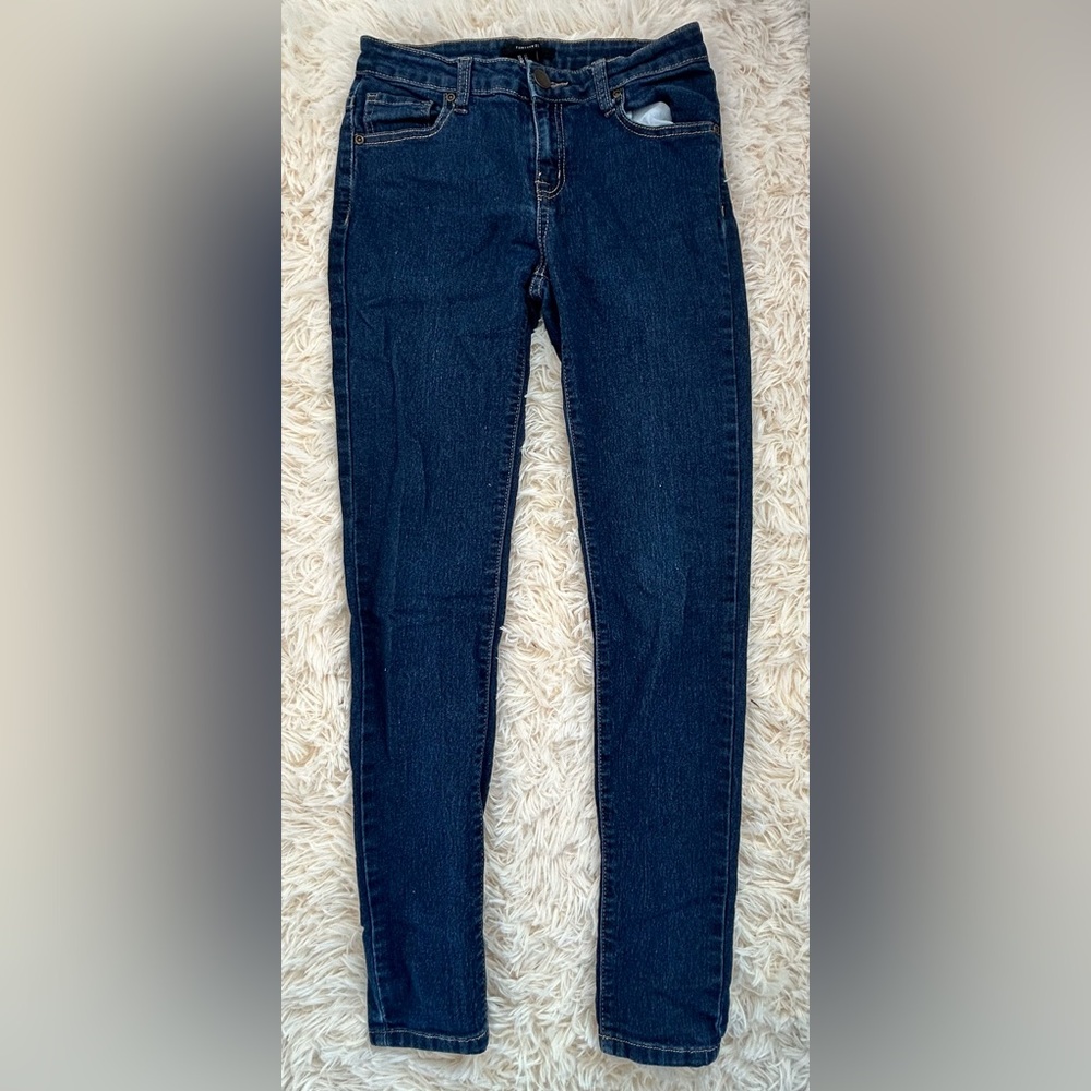 Forever 21 Dark Wash Skinny Jeans Size 27 Stretch Denim